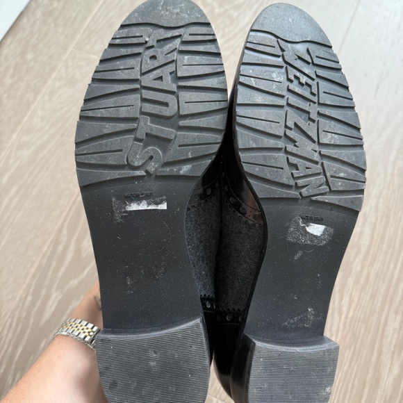STUART WEITZMAN | black/grey loafers 8.5 - Picture 5 of 6